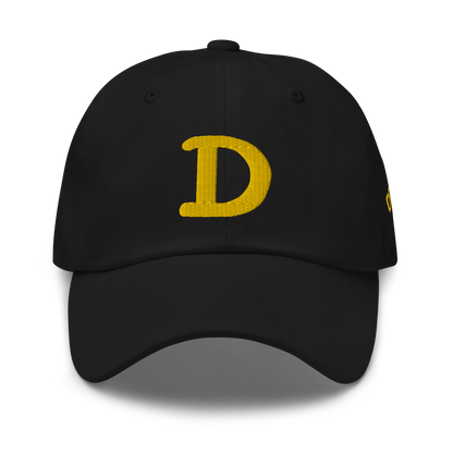 Detroit 'Old French D' Dad Hat (w/ Side Design) | Gold Embroidery