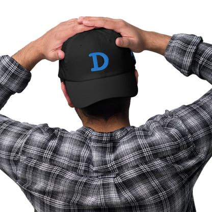 Detroit 'Old French D' Dad Hat (w/ Side Design) | Azure Embroidery