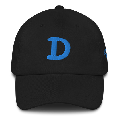 Detroit 'Old French D' Dad Hat (w/ Side Design) | Azure Embroidery