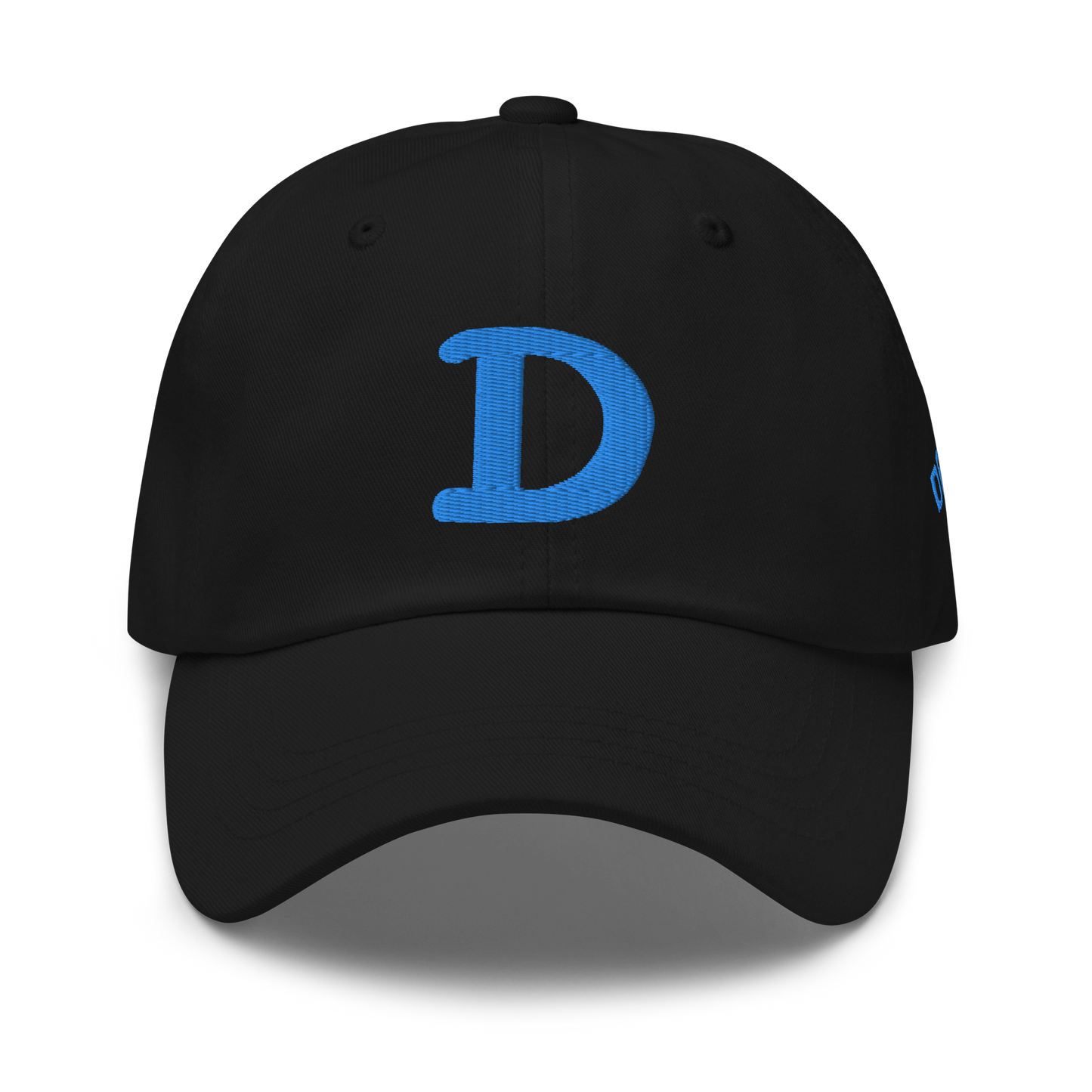 Detroit 'Old French D' Dad Hat (w/ Side Design) | Azure Embroidery