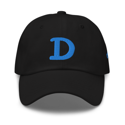 Detroit 'Old French D' Dad Hat (w/ Side Design) | Azure Embroidery