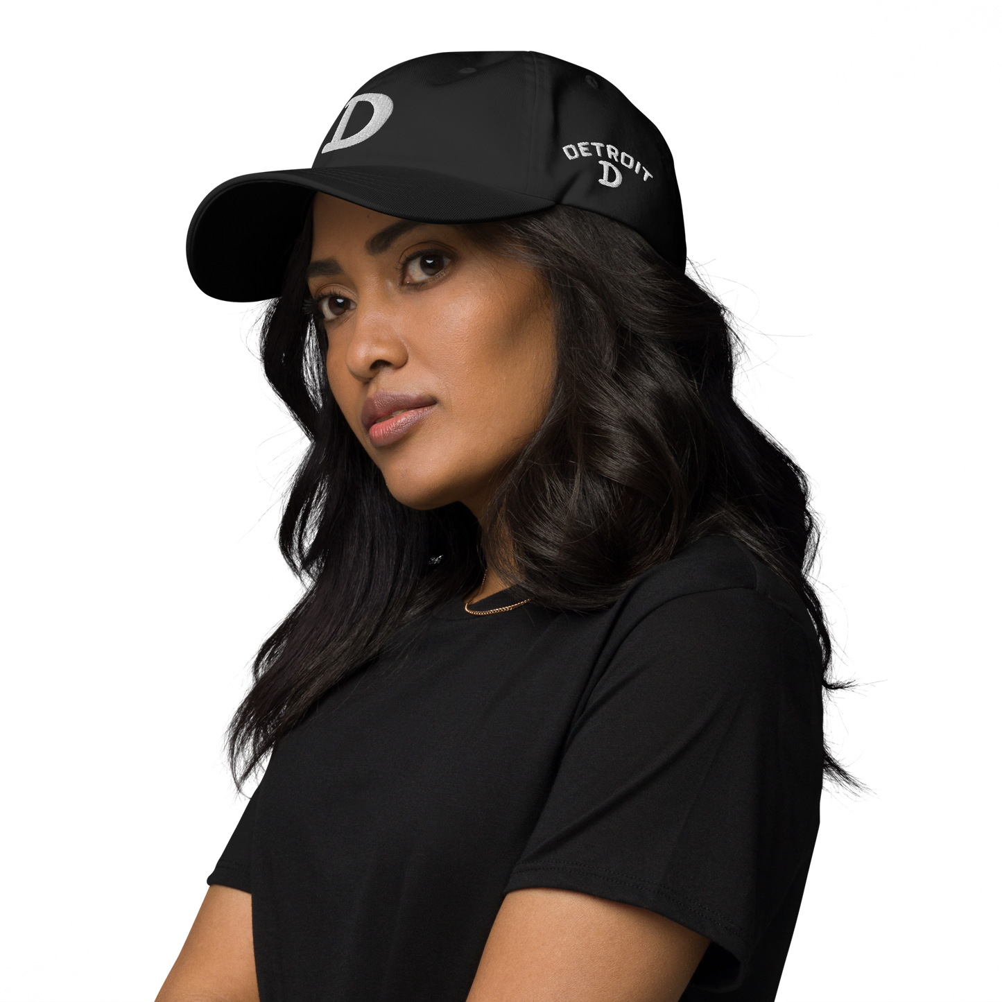 Detroit 'Old French D' Dad Hat (w/ Side Design)