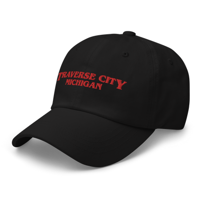 'Traverse City Michigan' Dad Hat (1980s Drama Parody)