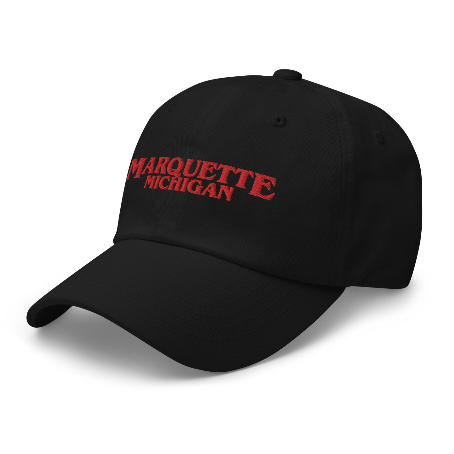 'Marquette Michigan' Dad Hat (1980s Drama Parody)