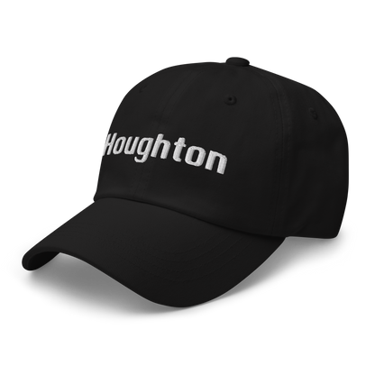 'Houghton' Dad Hat | White/Black Embroidery