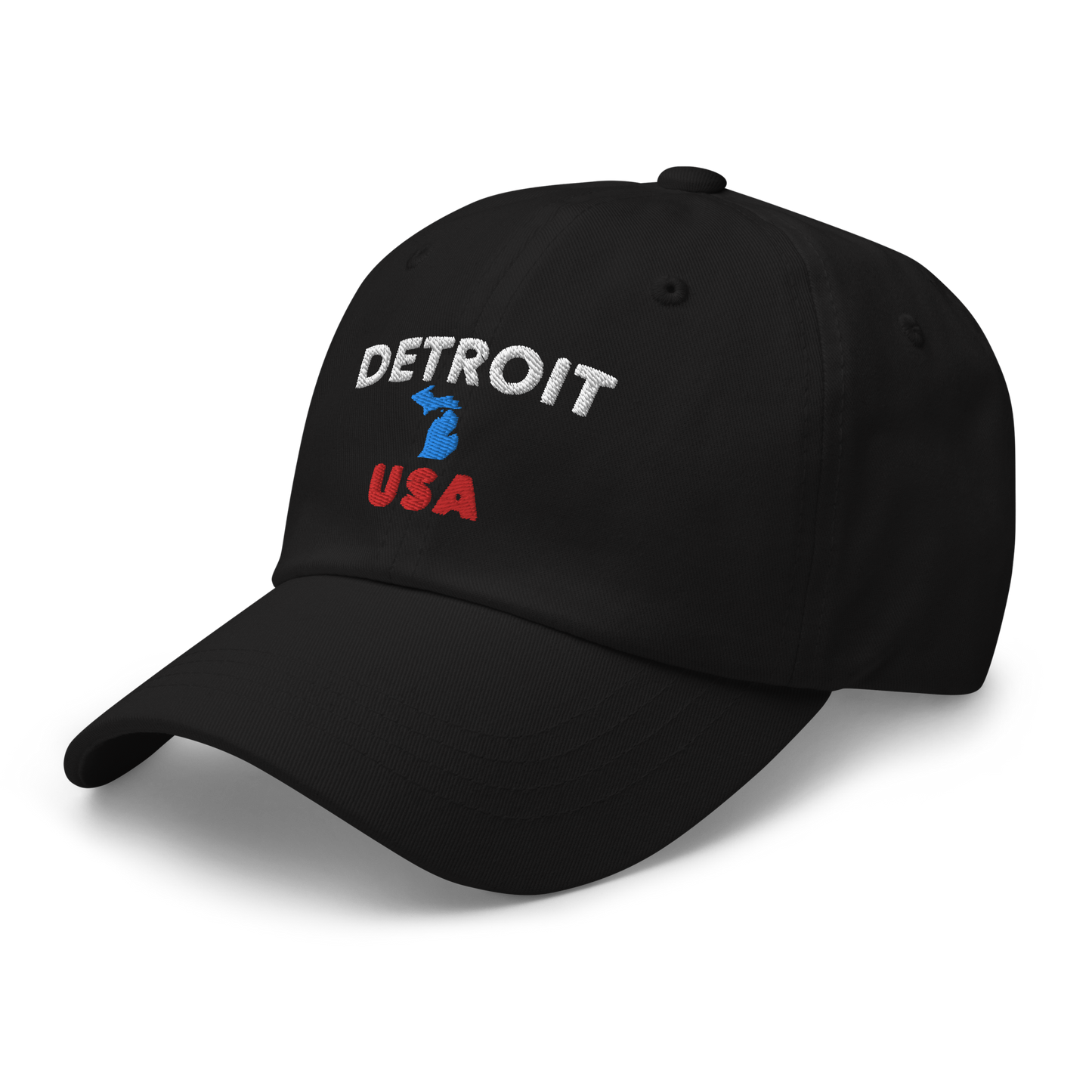 'Detroit USA' Dad Hat (w/ Michigan Outline)