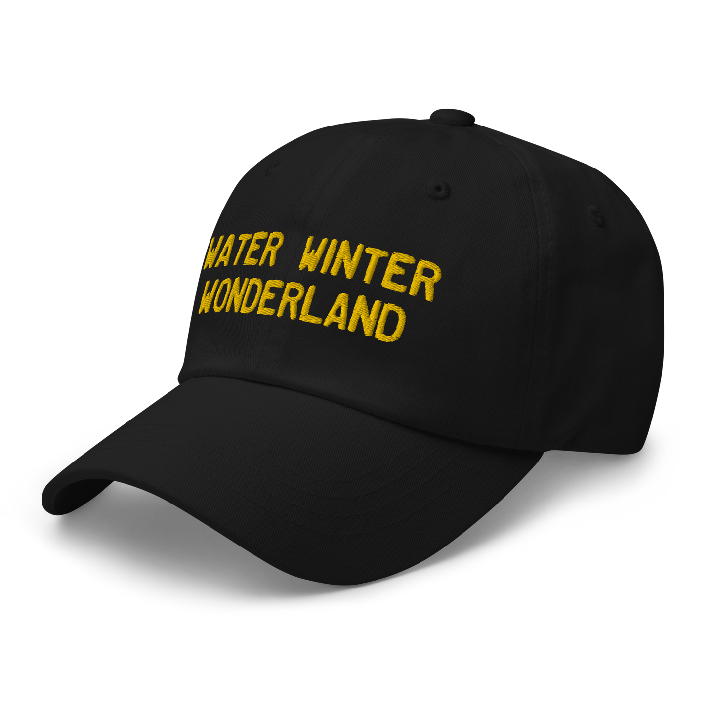 Michigan 'Water Winter Wonderland' Dad Hat (Licence Plate Font) | Gold Embroidery