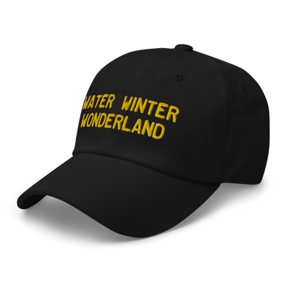 Michigan 'Water Winter Wonderland' Dad Hat (Licence Plate Font) | Gold Embroidery