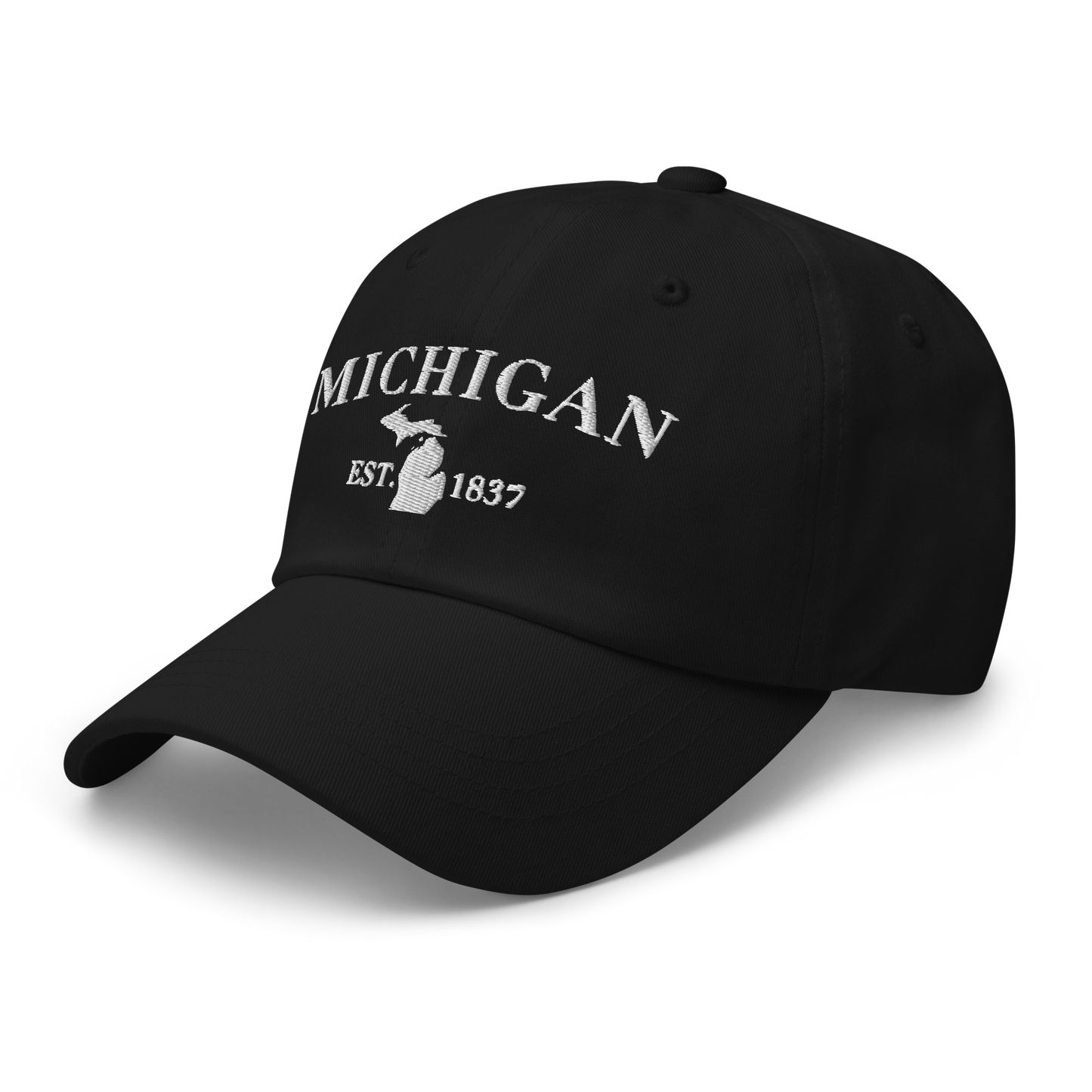 'Michigan EST 1837' Dad Hat (Didone Font)