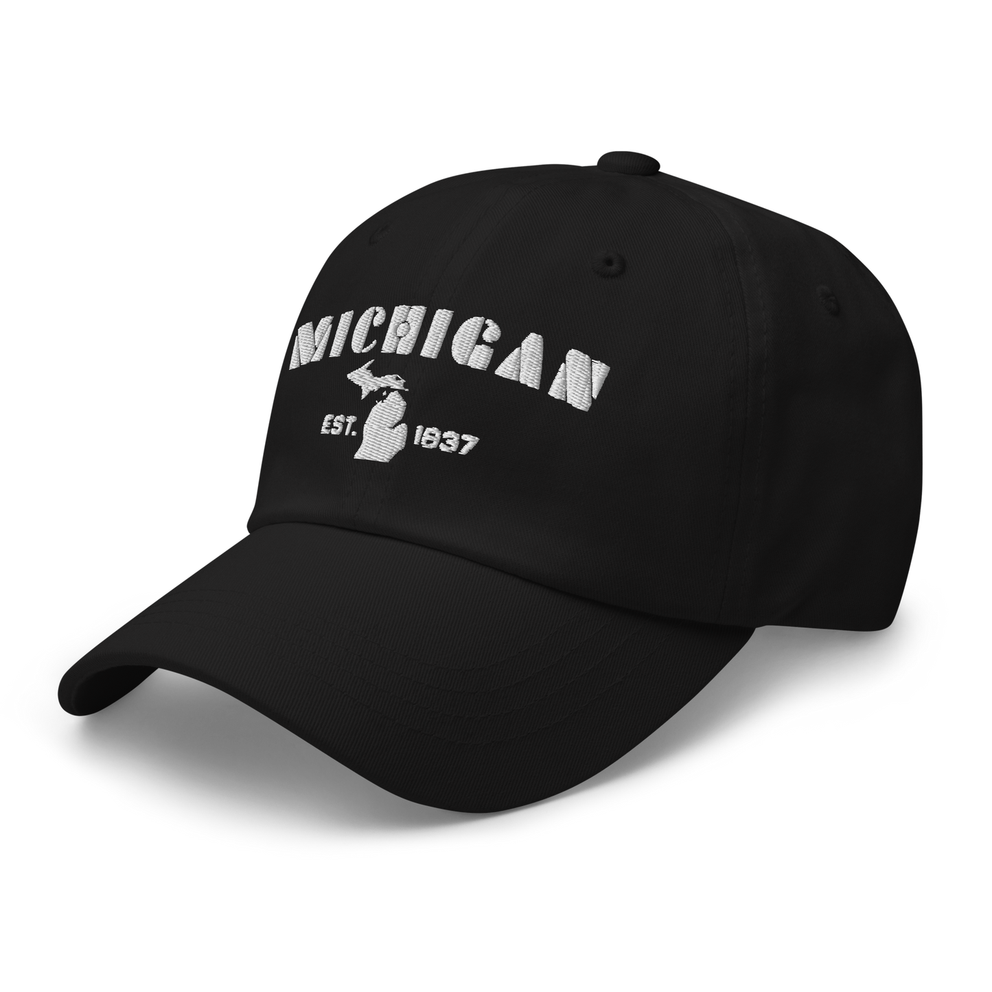 'Michigan EST 1837' Dad Hat (Art Deco Font)