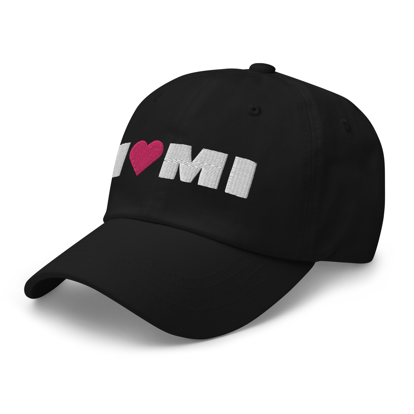 Michigan 'I ❤️ MI' Dad Hat (French Olive Font)