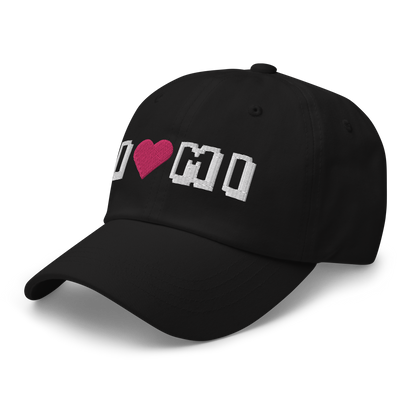 Michigan 'I ❤️ MI' Dad Hat (Arcade Font)