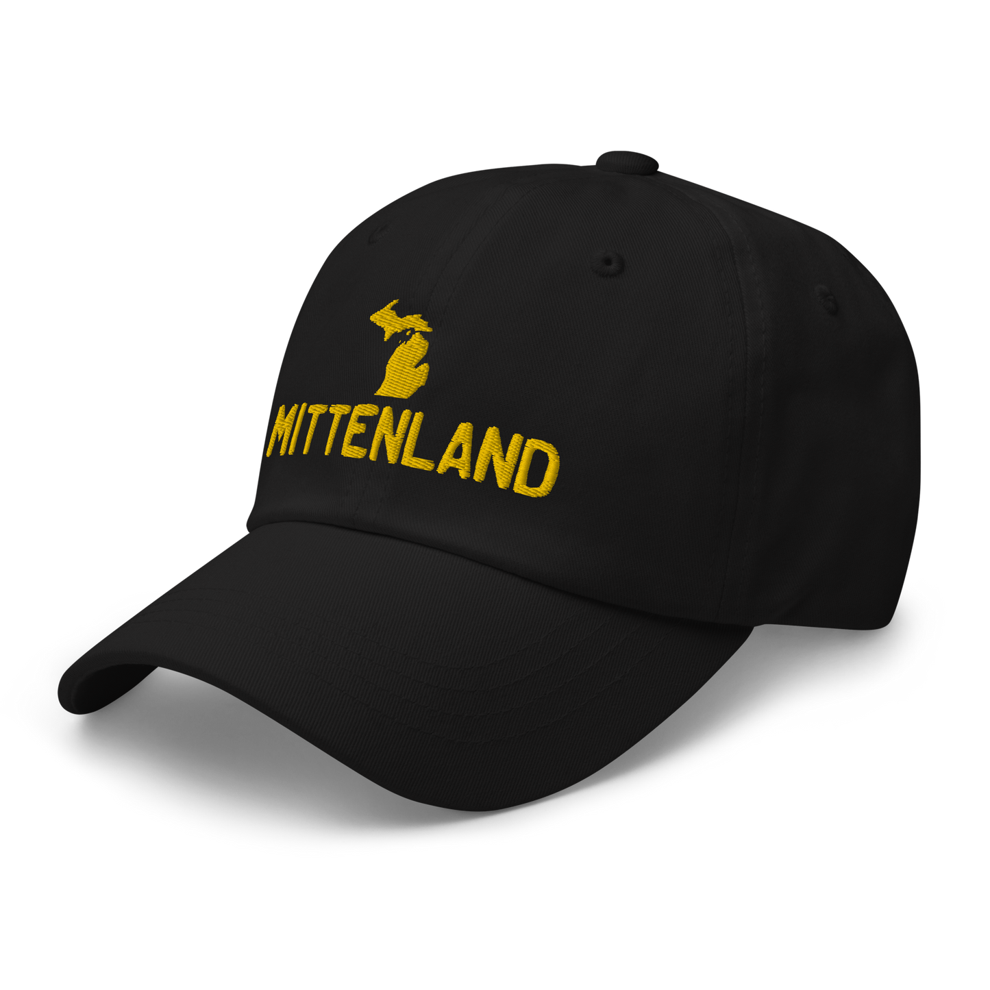 Michigan 'Mittenland' Dad Hat | Gold Embroidery