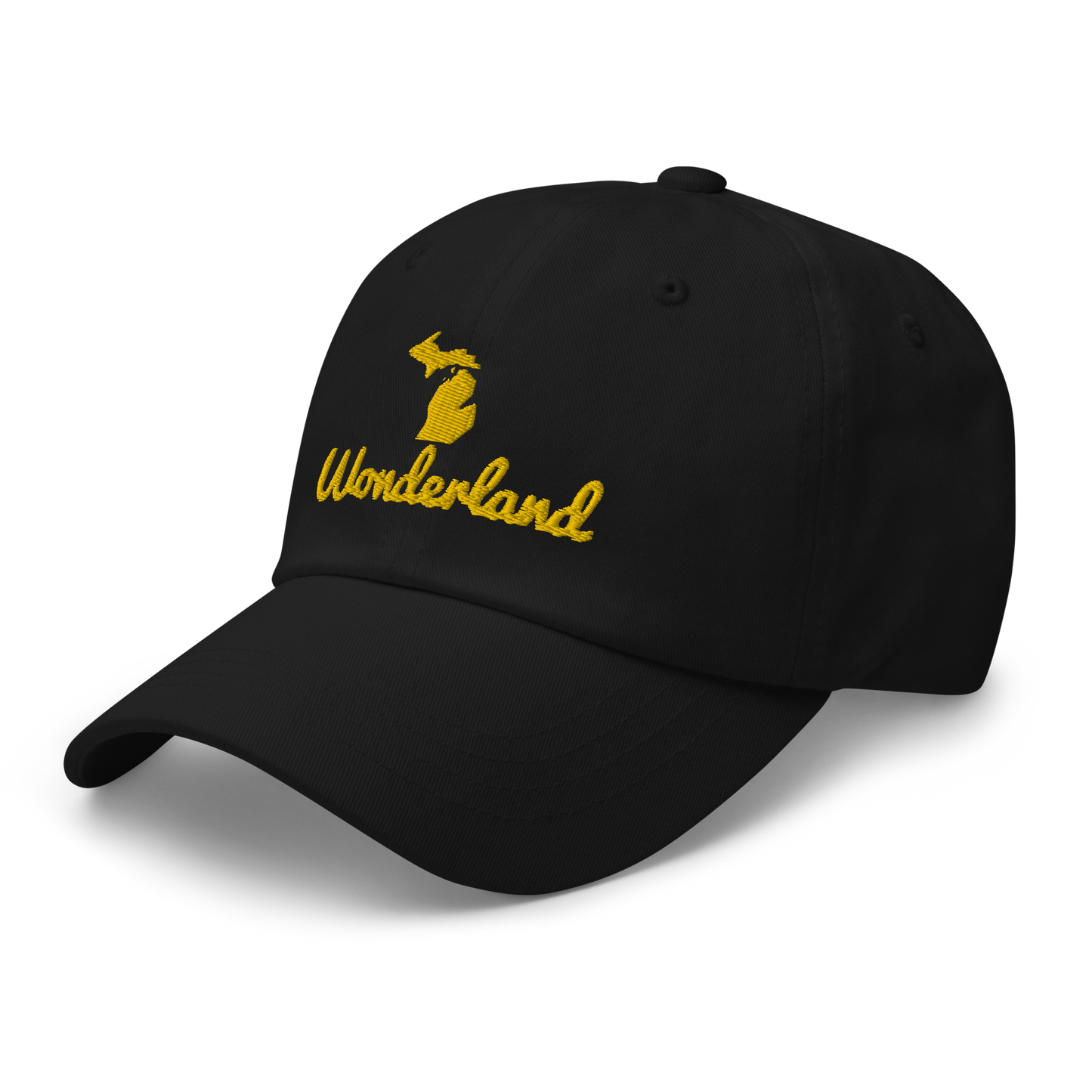 Michigan 'Wonderland' Dad Hat (Script Font) | Gold Embroidery