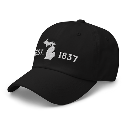 Michigan 'EST 1837' Dad Hat (Licence Plate Font)