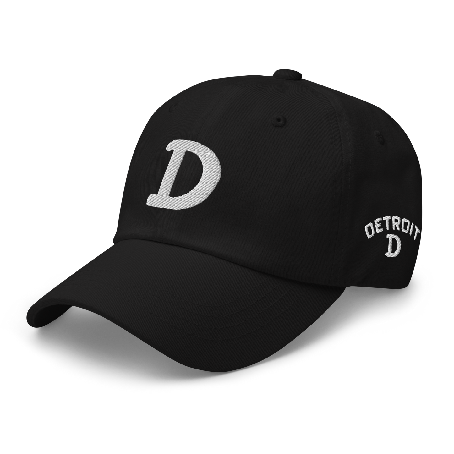 Detroit 'Old French D' Dad Hat (w/ Side Design)