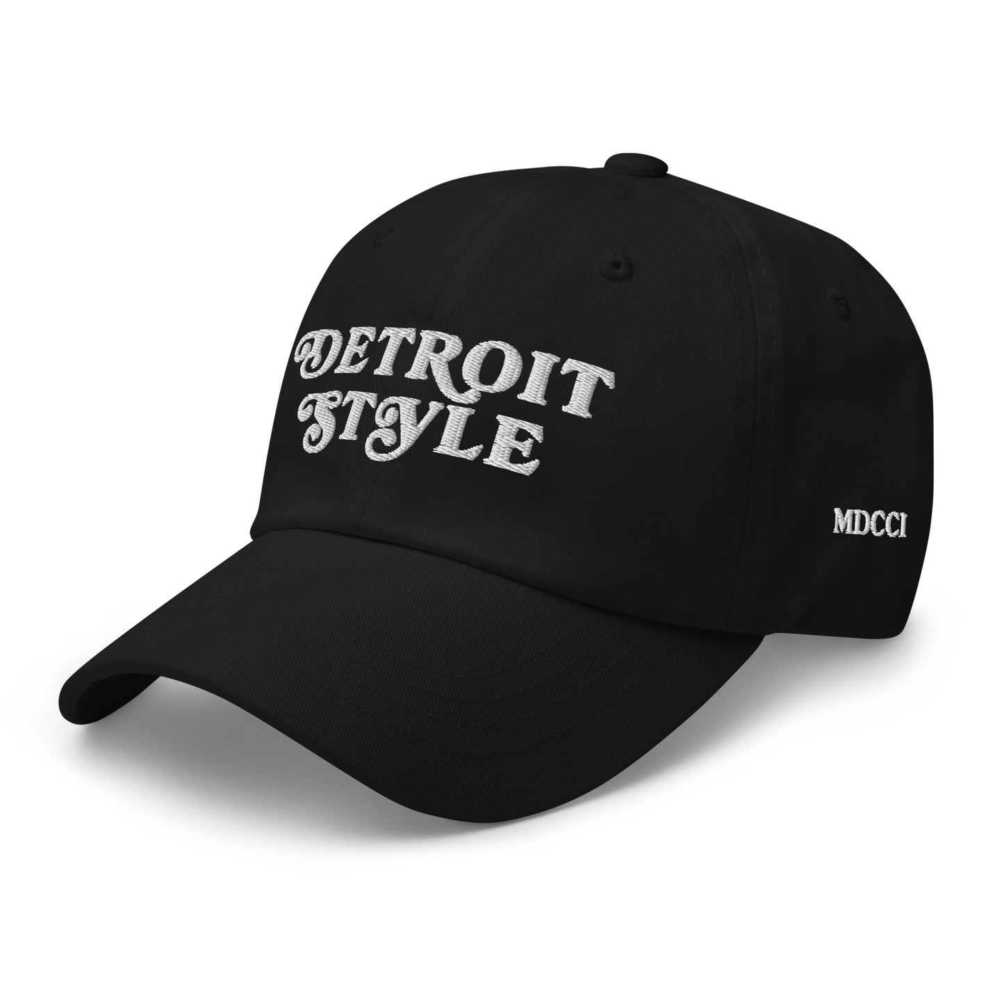 'Detroit Style' Dad Hat (w 'MDCCI' Side Design)