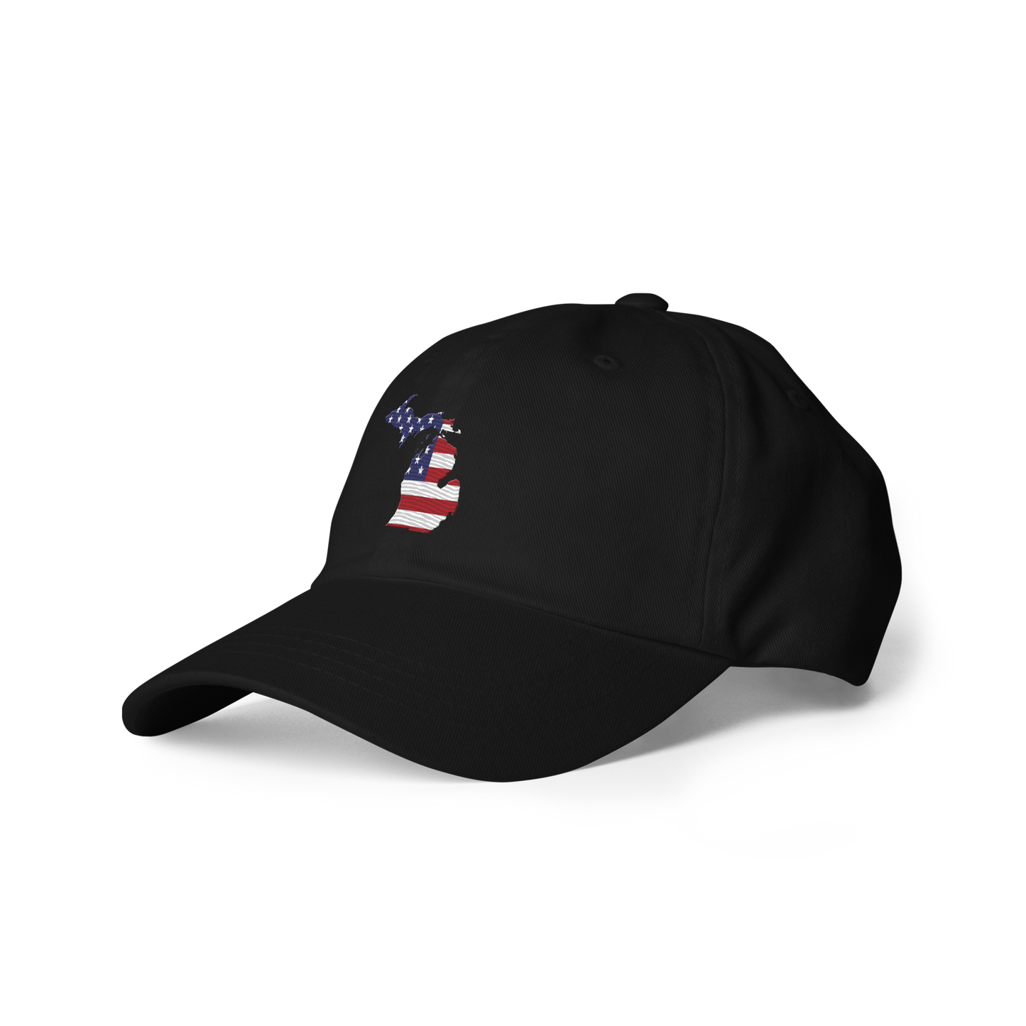 State of Michigan Dad Hat (w/ USA Flag Outline)