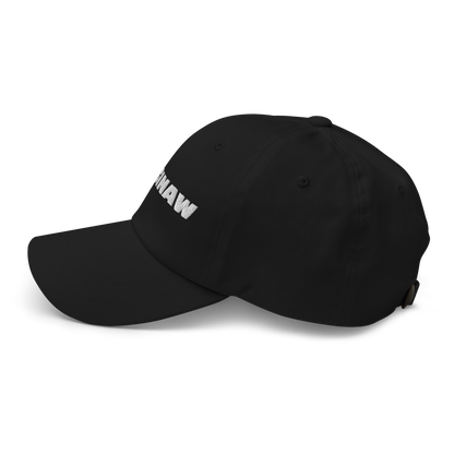 'Saginaw' Dad Hat | White/Black Embroidery