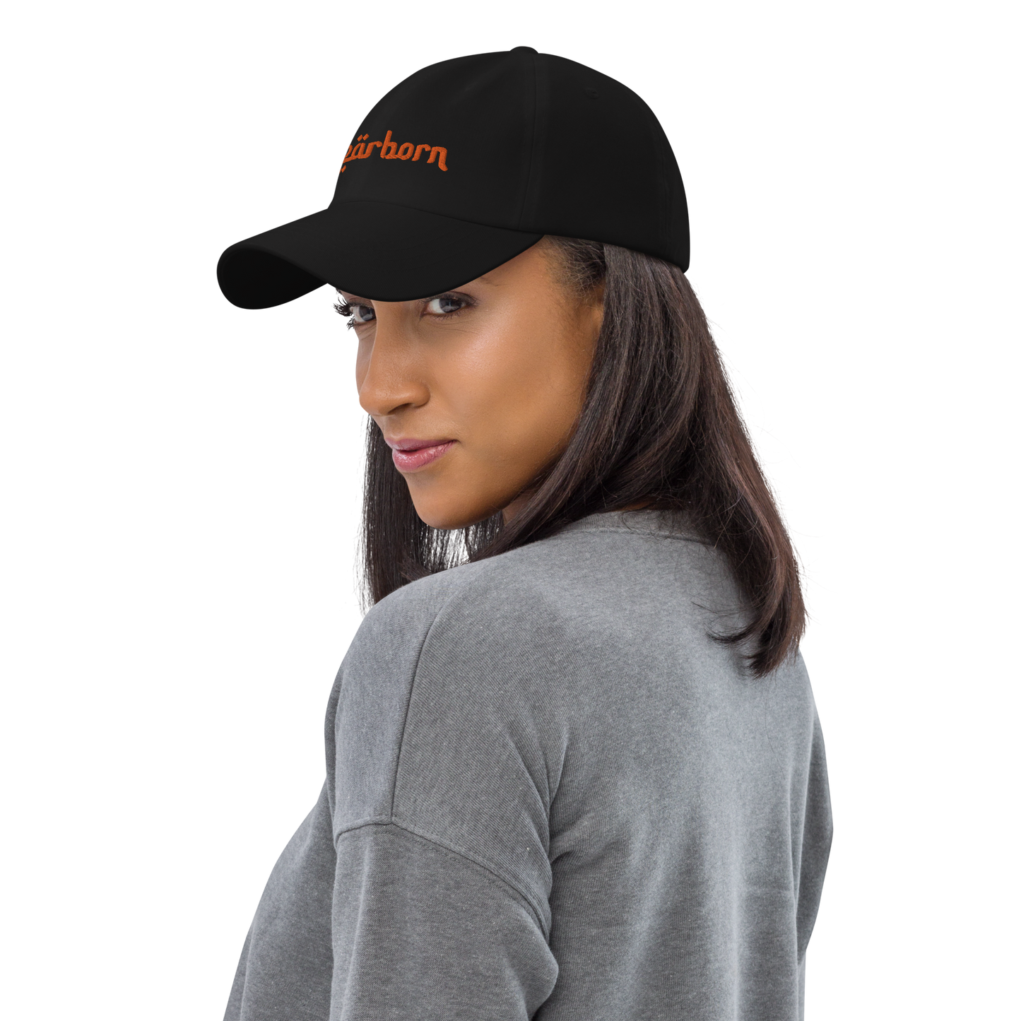 'Dearborn' Dad Hat | Orange Embroidery