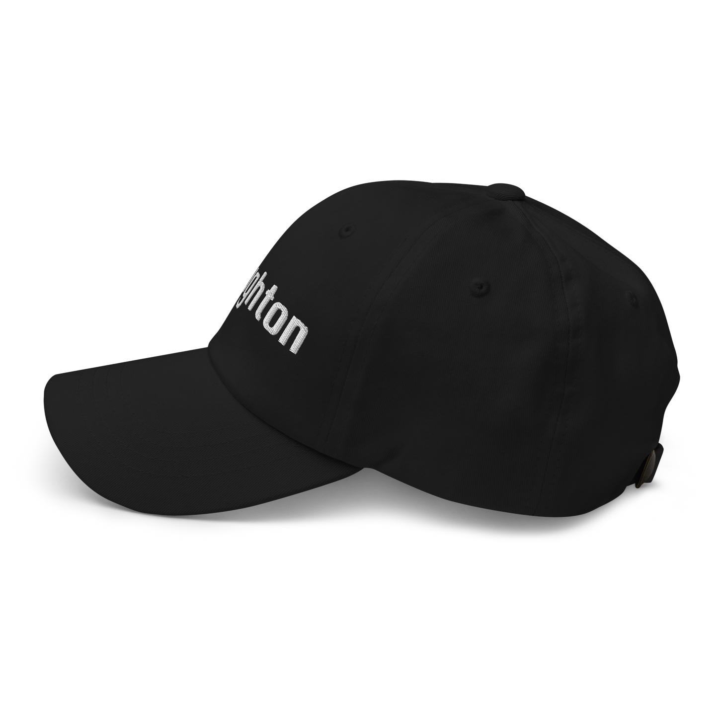 'Houghton' Dad Hat | White/Black Embroidery