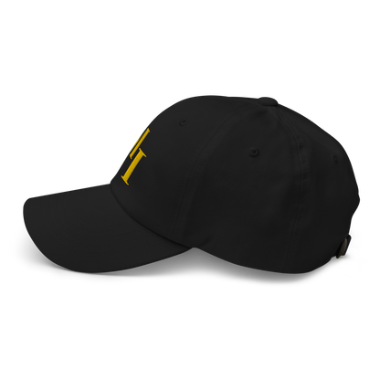 Michigan 'MI' Dad Hat (Didone Logotype) | Gold Embroidery