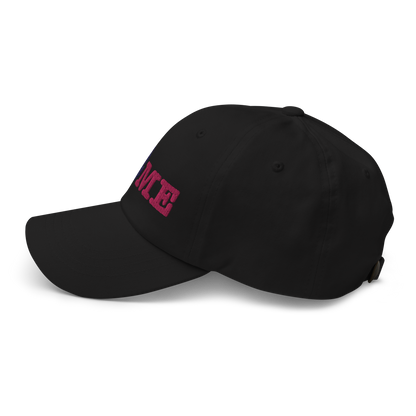 Michigan 'Home' Dad Hat (Typewriter Font) | Pink Embroidery