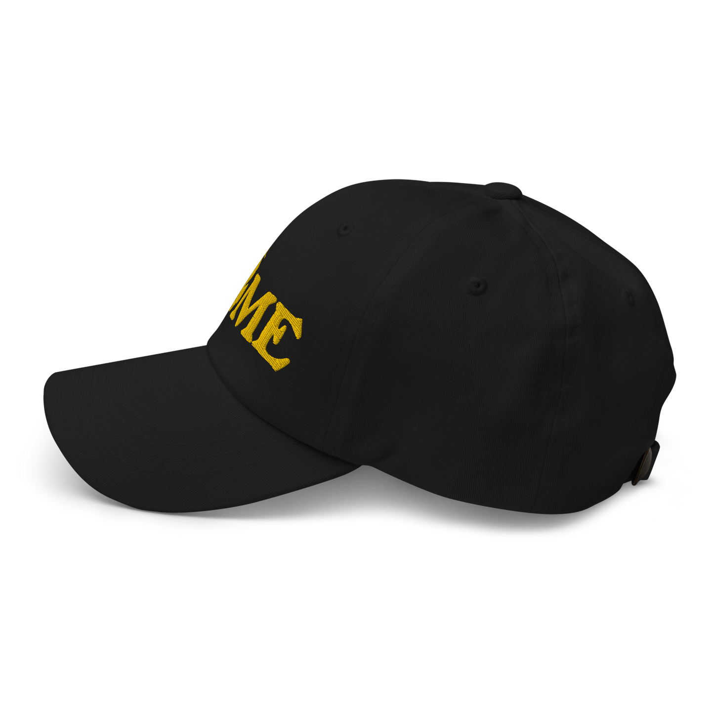 Michigan 'Home' Dad Hat (Woodcut Font) | Gold Embroidery