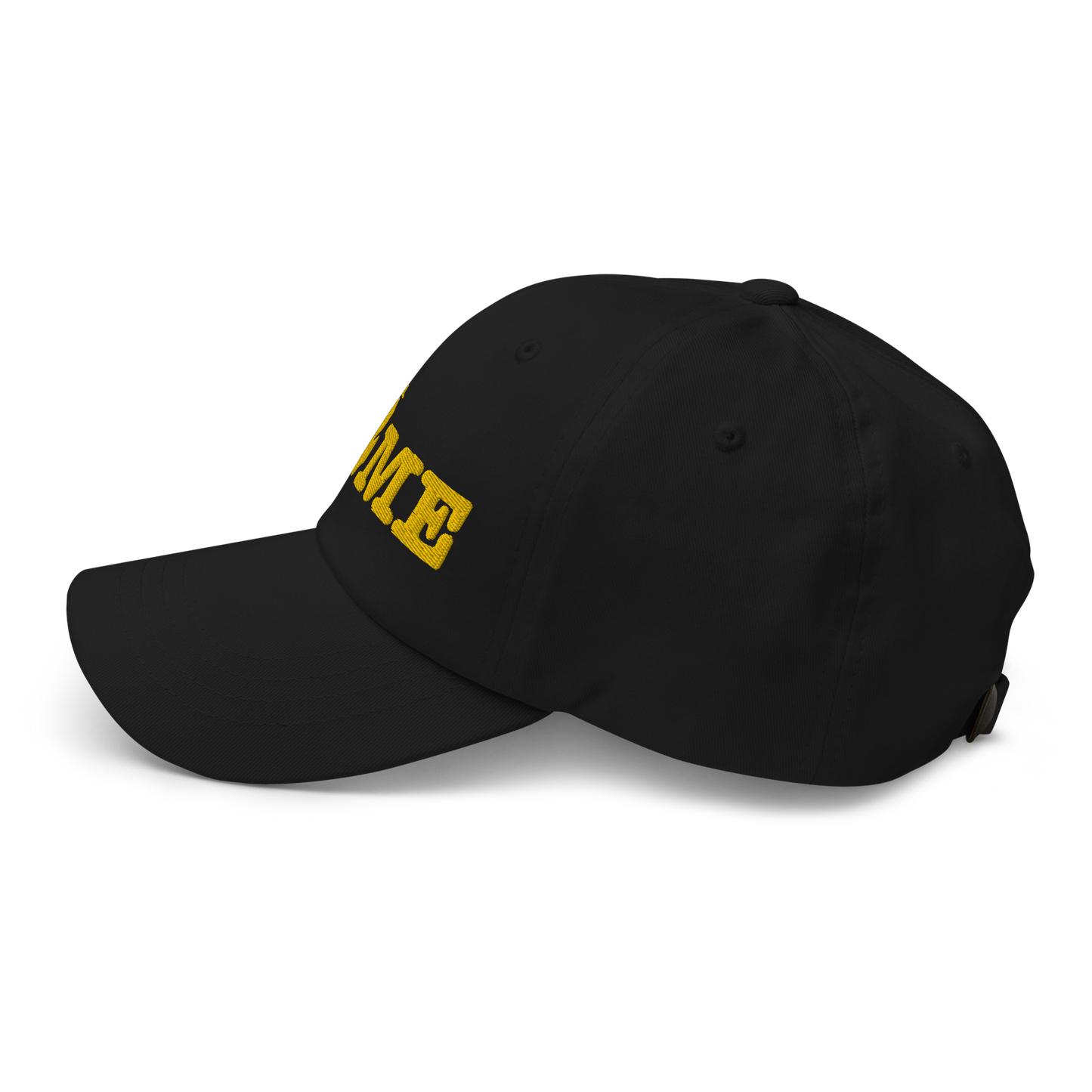 Michigan 'Home' Dad Hat (Typewriter Font) | Gold Embroidery