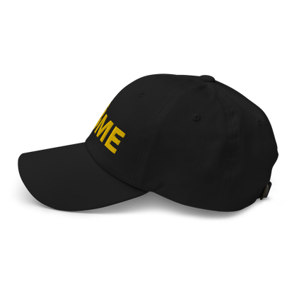 Michigan 'Home' Dad Hat (Geometric Sans Font) | Gold Embroidery