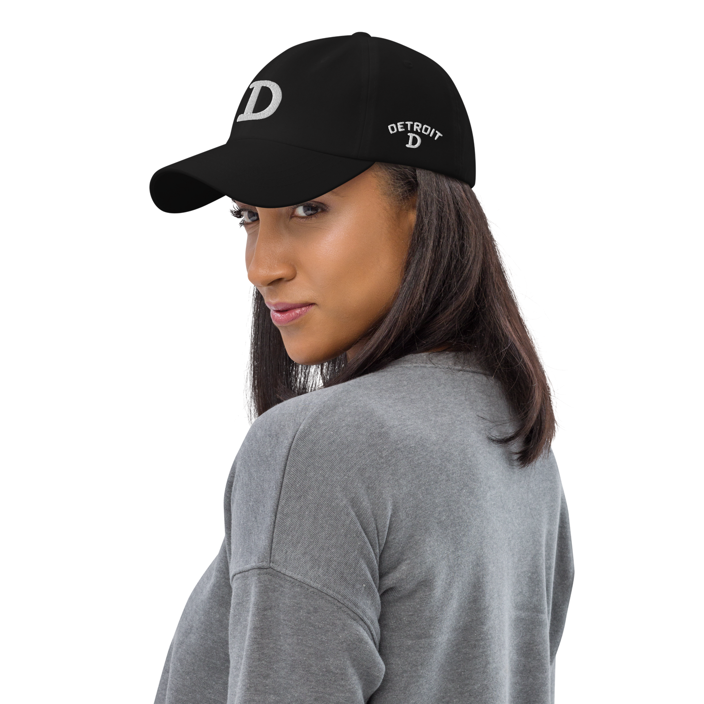 Detroit 'Old French D' Dad Hat (w/ Side Design)