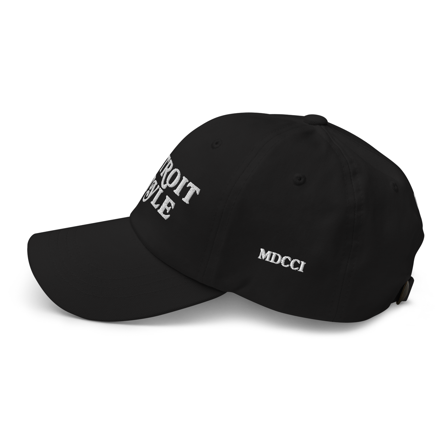 'Detroit Style' Dad Hat (w 'MDCCI' Side Design)