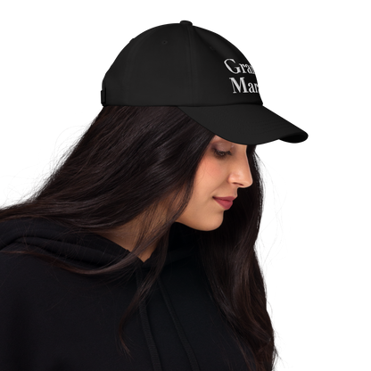 'Grand Marais' Dad Hat | White/Black Embroidery