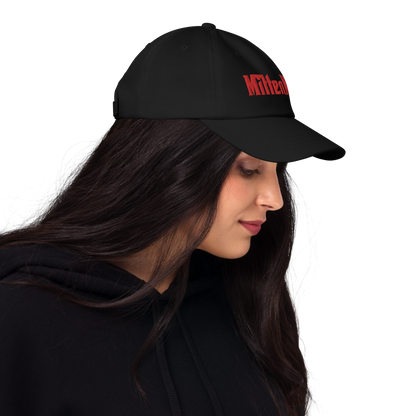 Michigan 'MittenMafia' Dad Hat (Gangster Font) | Red Embroidery