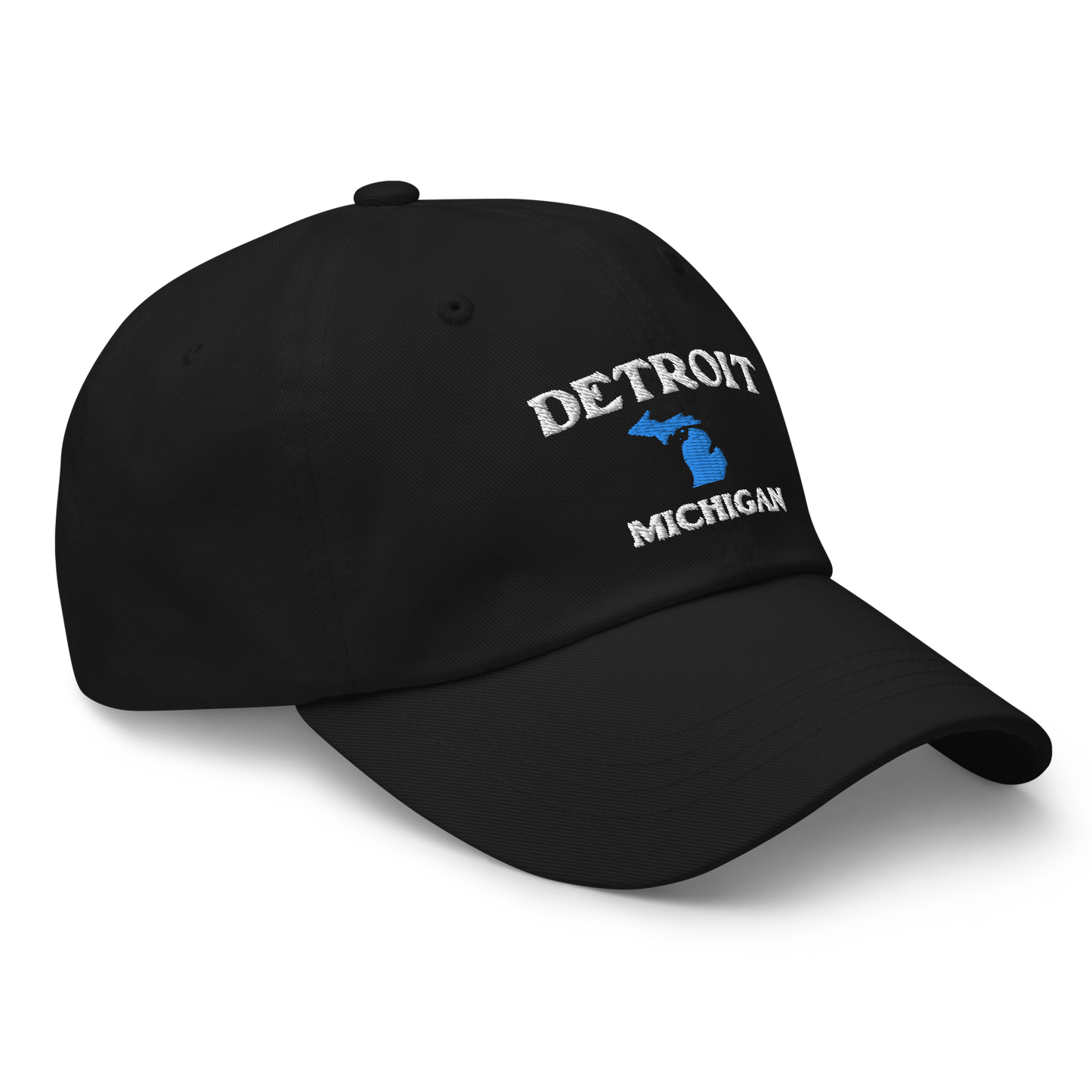 'Detroit Michigan' Dad Hat (w/ Michigan Outline)