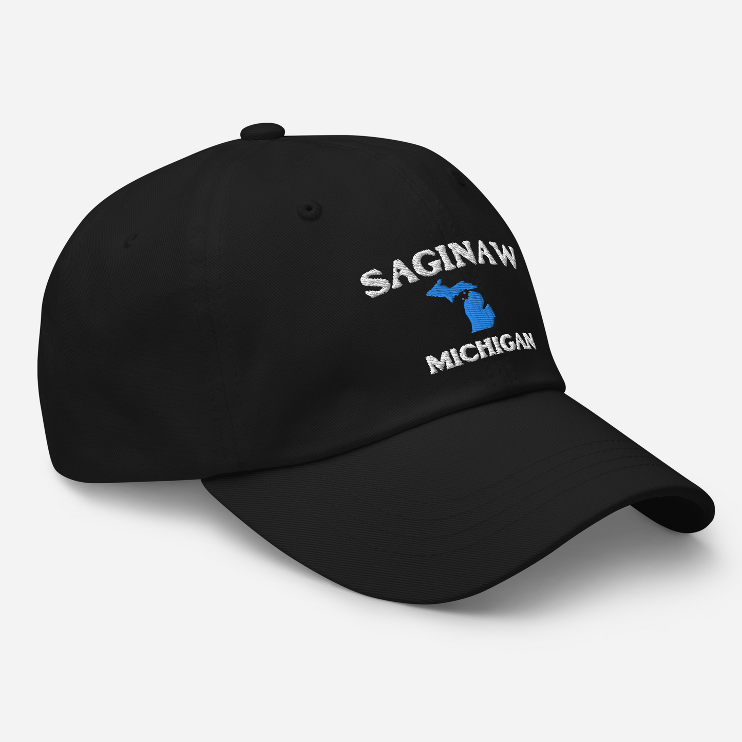 'Saginaw Michigan' Dad Hat (w/ Michigan Outline)