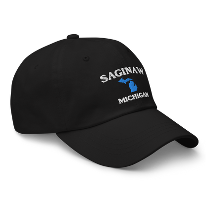 'Saginaw Michigan' Dad Hat (w/ Michigan Outline)