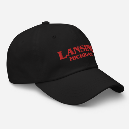 'Lansing Michigan' Dad Hat (1980s Drama Parody)