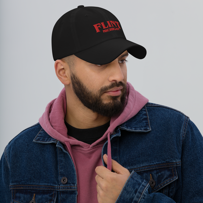 'Flint Michigan' Dad Hat (1980s Drama Parody)