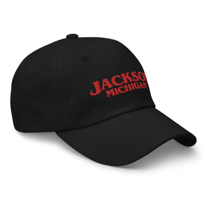 'Jackson Michigan' Dad Hat (1980s Drama Parody)