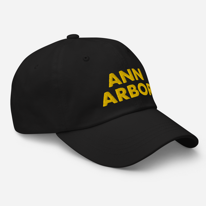 'Ann Arbor' Dad Hat | Gold/Navy Embroidery