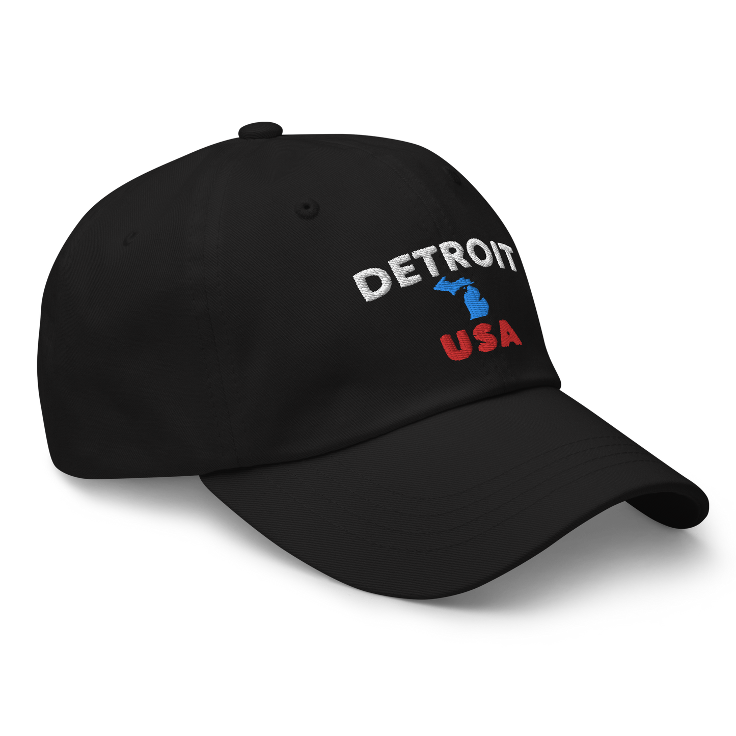 'Detroit USA' Dad Hat (w/ Michigan Outline)