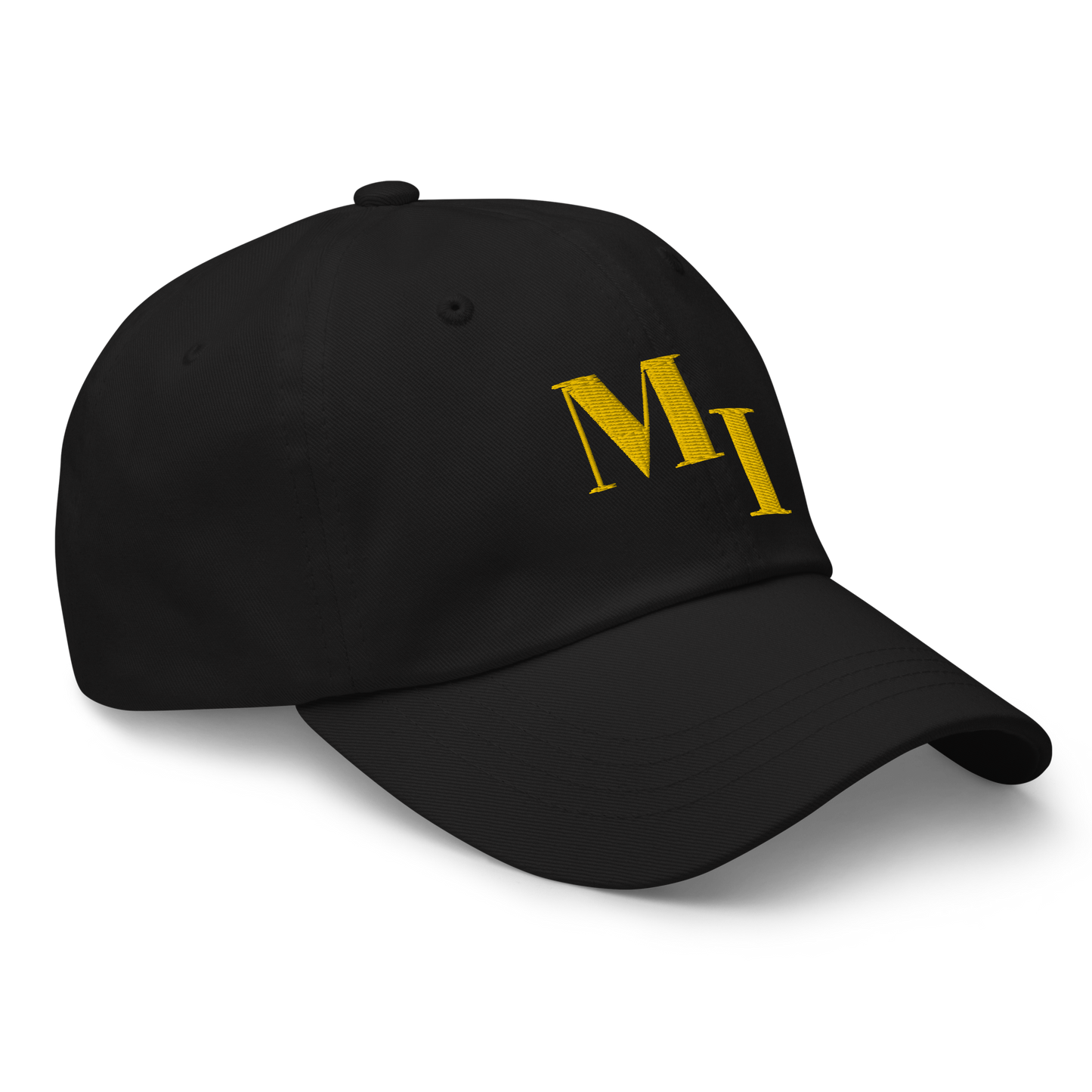 Michigan 'MI' Dad Hat (Didone Logotype) | Gold Embroidery