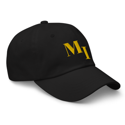 Michigan 'MI' Dad Hat (Didone Logotype) | Gold Embroidery