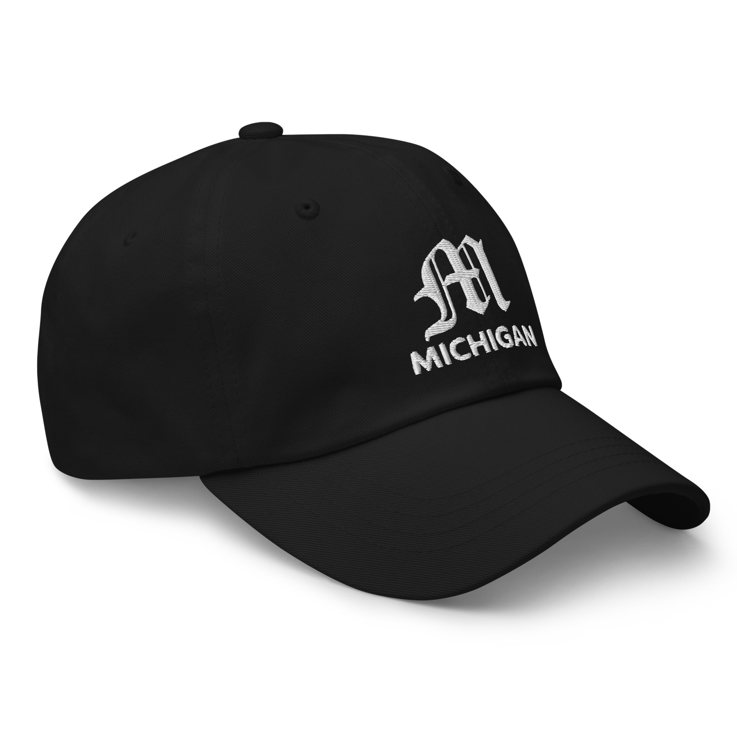 'Michigan' Dad Hat (w/ Old English 'M')