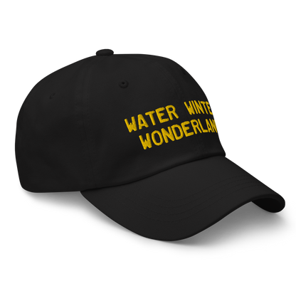 Michigan 'Water Winter Wonderland' Dad Hat (Licence Plate Font) | Gold Embroidery