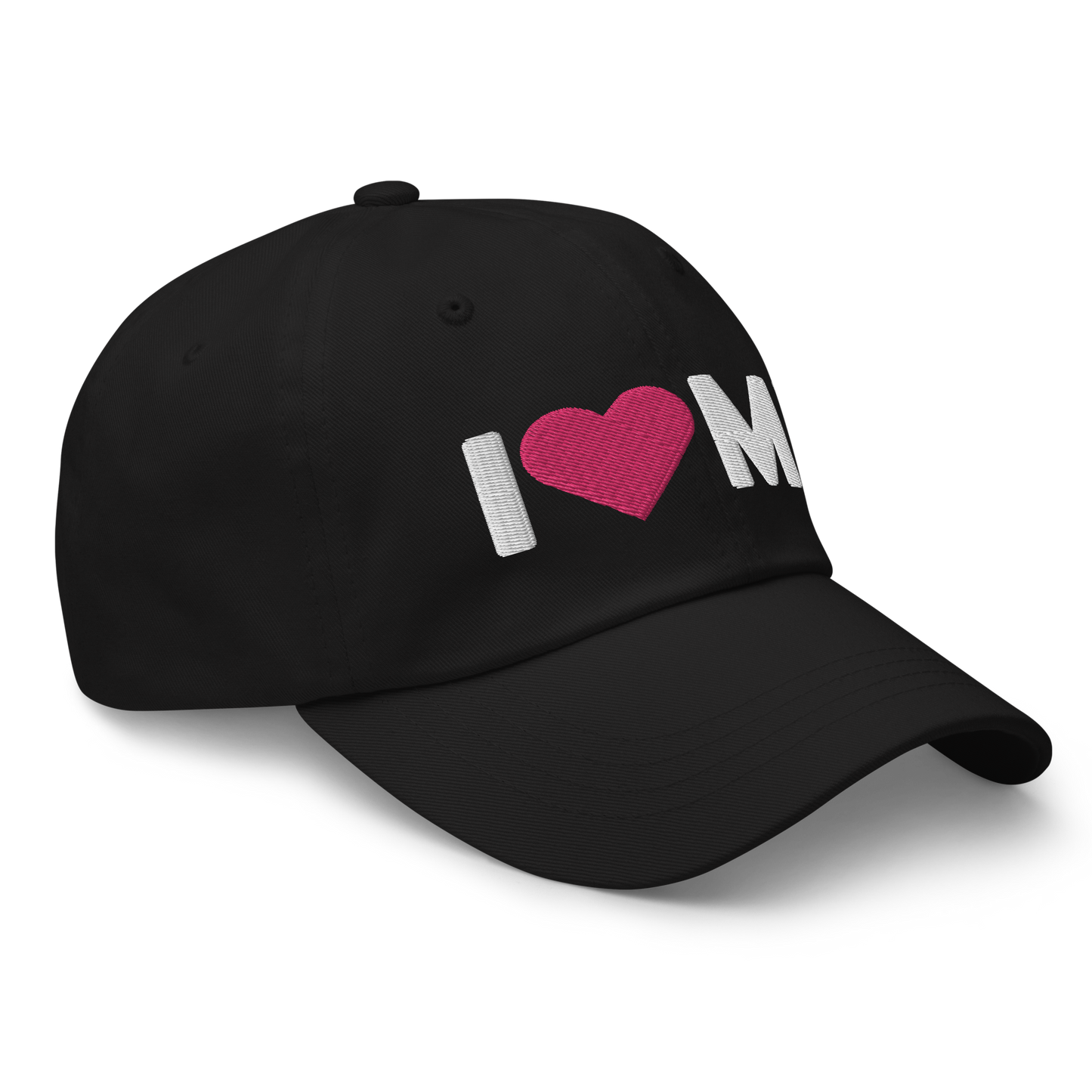 Michigan 'I ❤️ MI' Dad Hat (Rounded Swiss Font)