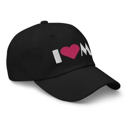 Michigan 'I ❤️ MI' Dad Hat (Art Deco Font)