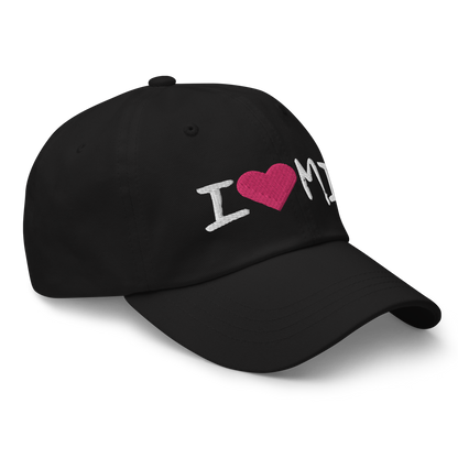 Michigan 'I ❤️ MI' Dad Hat (Brush Font)