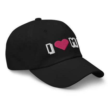 Michigan 'I ❤️ MI' Dad Hat (Arcade Font)